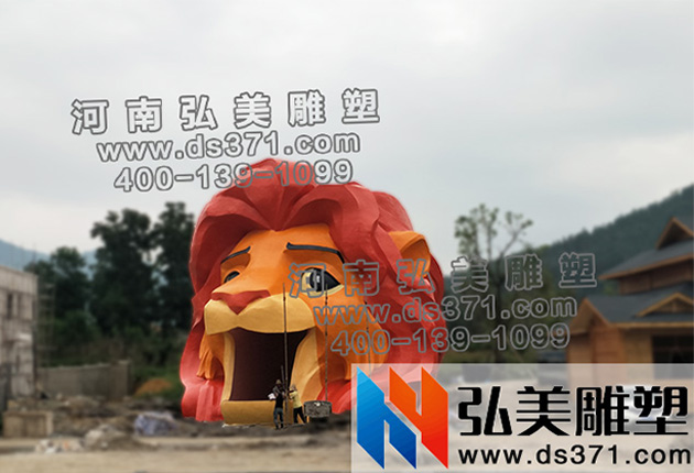 獅子頭水泥景區大門